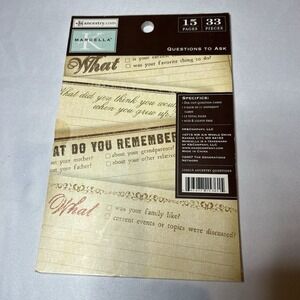 K &‎ Company Marcella Ancestry.com Scrapbooking Heritage Die Cut Cards Questions